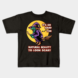 Witch Halloween Makeup Beauty Tip Funny Party Gift Kids T-Shirt